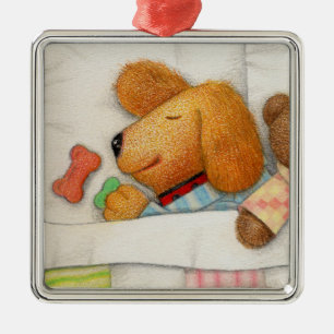 De Metal Ornamento Quadrado COZY DOGGIE Premium