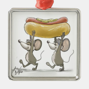 De Metal Ornamento Quadrado do Picnic Premium do Mic & Mac
