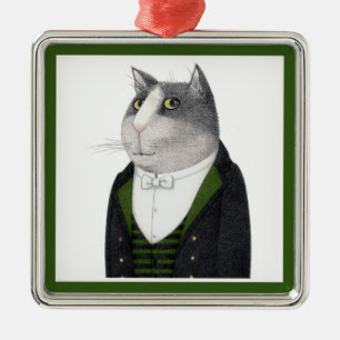 De Metal Ornamento Quadrado FOOTMAN CAT Premium