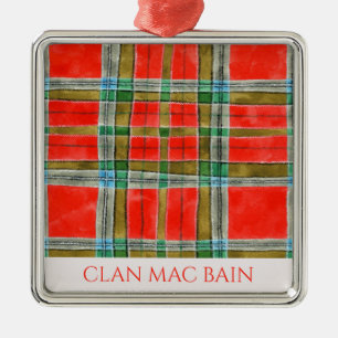 DE METAL ORNAMENTO QUADRADO PREMIUM CLAN MAC BAIN