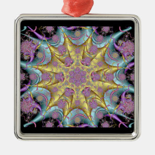 De Metal Ornamento quadrado superior #3 do caleidoscópio