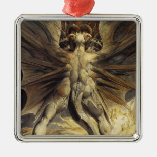 De Metal ornamento Red Dragon
