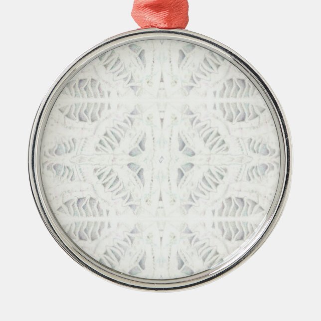 De Metal Ornamento Redondo BATTENBURG LACE Premium (Frente)