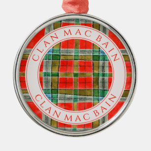 De Metal Ornamento redondo CLAN MAC BAIN Premium
