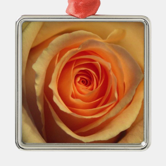 De Metal Ornamento Rosa Amarelo (Frente)