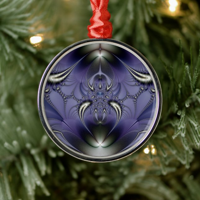 De Metal Ornamento Roxo (Árvore)