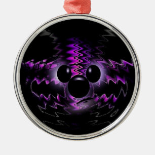 De Metal Ornamento roxo do urso