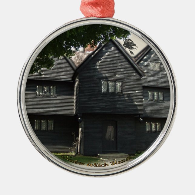 De Metal Ornamento Salem Witch House (Frente)