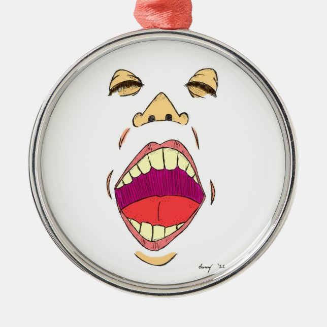 De Metal Ornamento "Shout" (Frente)