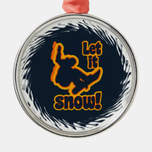 De Metal ornamento Snowboard