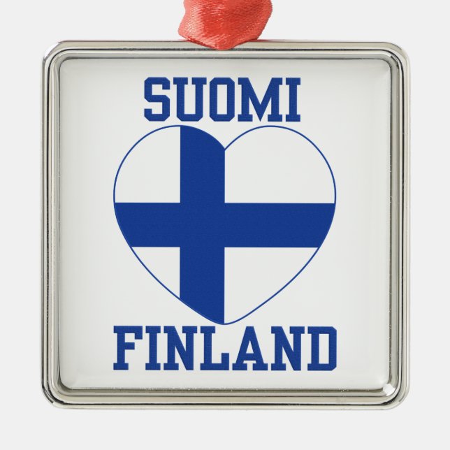 De Metal ornamento SUOMI FINLAND (Frente)