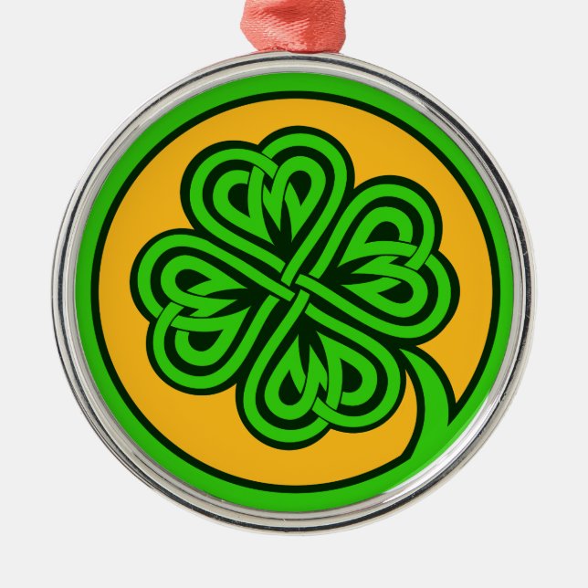 De Metal ornamento Tribal Shamrock (Frente)