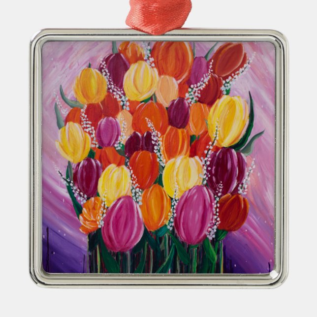 De Metal Ornamento (Tulip-git para Sair) (Frente)