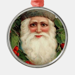 De Metal Papais noeis Antigos - Ornamento