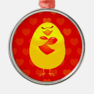De Metal Pintinho doce, ornamento