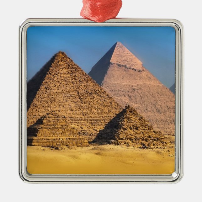 De Metal Pirâmides Ornamento Metálico (Frente)