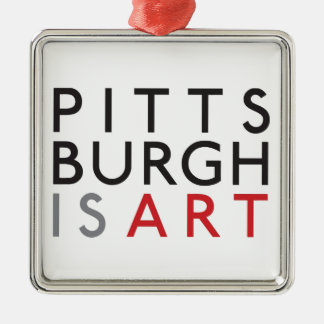 De Metal Pittsburgh é ornamento do feriado da arte