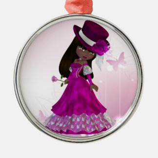 De Metal Princesa Ornamento do afro-americano