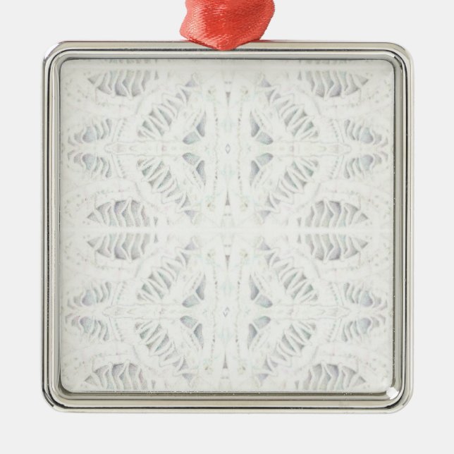 De Metal Renda BATTENBURG Ornamento Quadrado Premium (Frente)