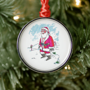 De Metal Sem ornamento premium Ho-Ho-Ho