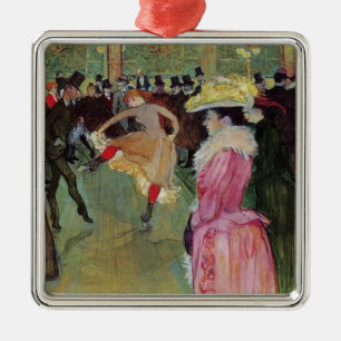 De Metal Toulouse-Lautrec, no vermelho, ornamento