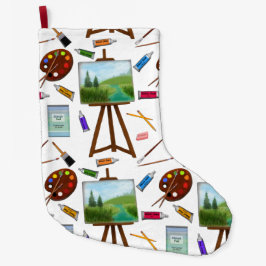 De Natal Grande A arte do estúdio do artista fornece a meia do