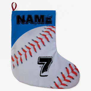 De Natal Grande Meia personalizada do basebol