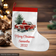 Papai Noel Encantador Meia Festiva Tradicional