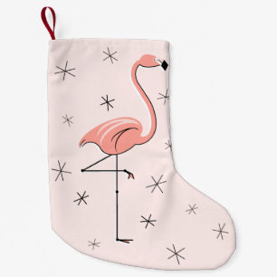 De Natal Pequena Meia cor-de-rosa do flamingo