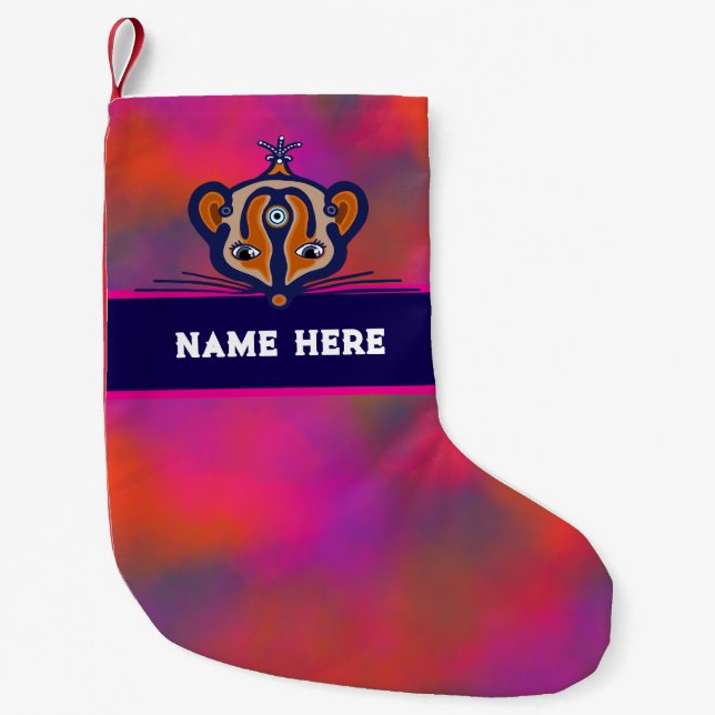 De Natal Pequena Meia personalizável (Frente)