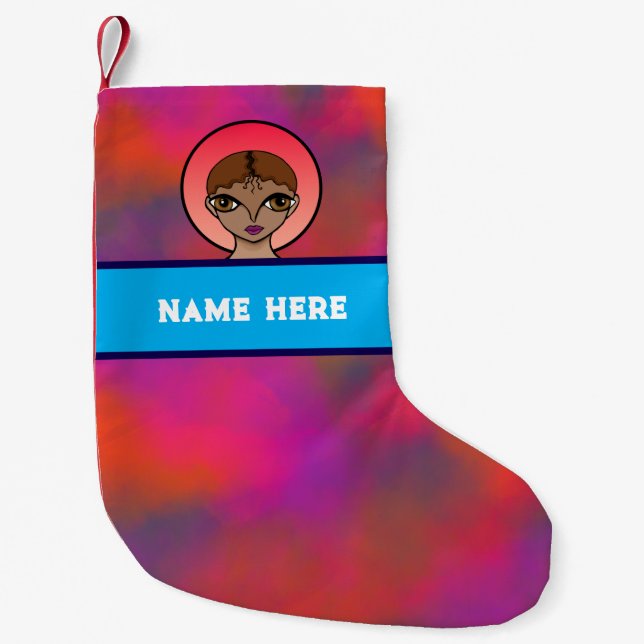 De Natal Pequena Meia personalizável (Frente)