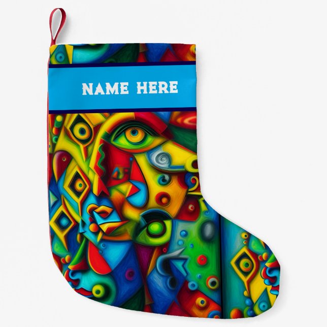 De Natal Pequena Meia personalizável (Frente)