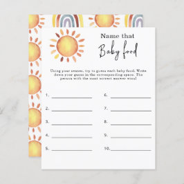 Dê nome à comida de bebê - jogo para chá de bebê