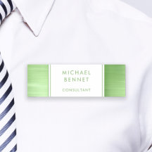 Elegante Etiqueta Comercial Metálica Brilhante Ver