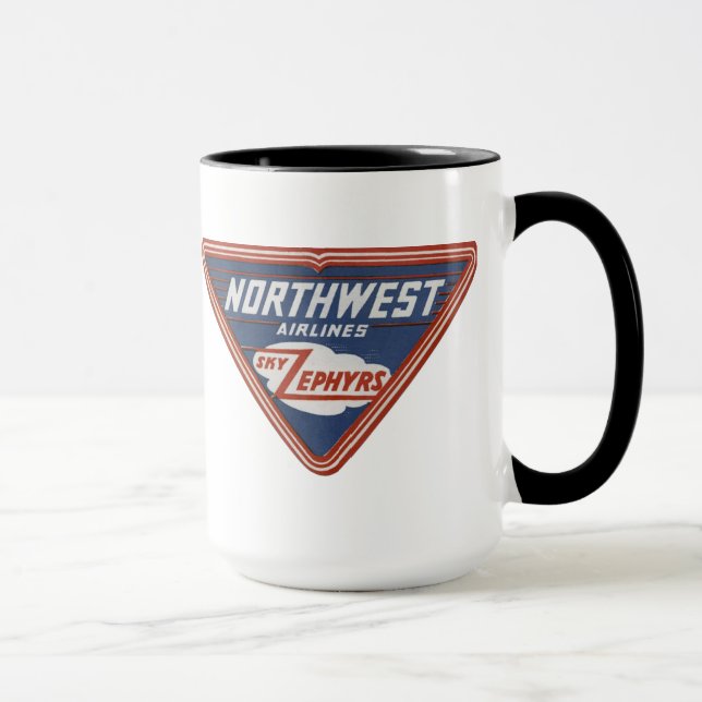 De Northwest Airlines do "céu dos Zephyrs" caneca (Direita)