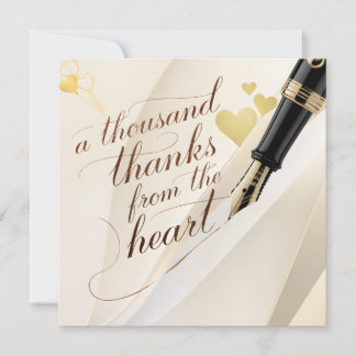 De Nossos Corações ao Seu cartões de agradecimento