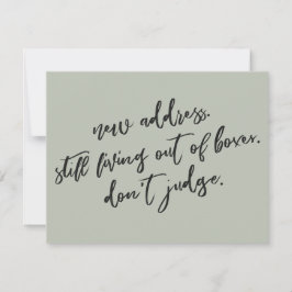 De Notas Ainda vivendo fora das caixas Não julgue o cartão 