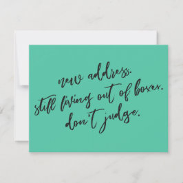 De Notas Ainda vivendo fora das caixas Não julgue o cartão 