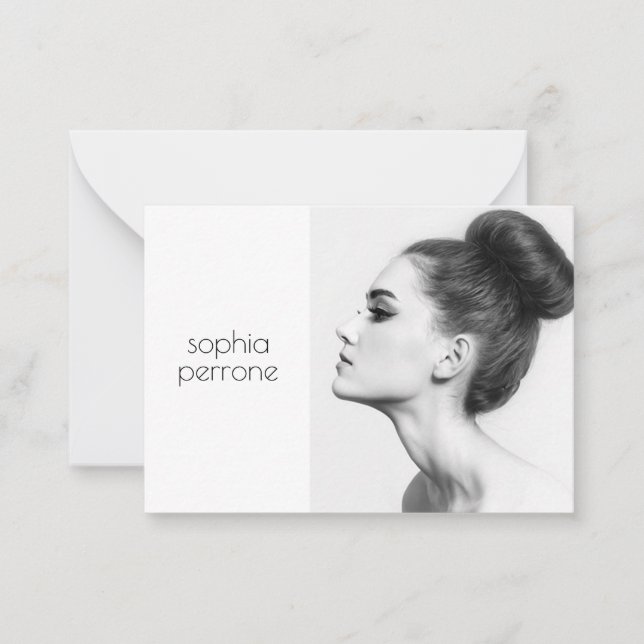 De Notas Artista profissional e Cartão com fotos fotógrafo (Frente)