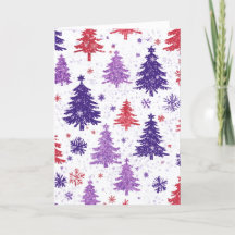 Cartão #3 HOLIDAY ÁRVORES