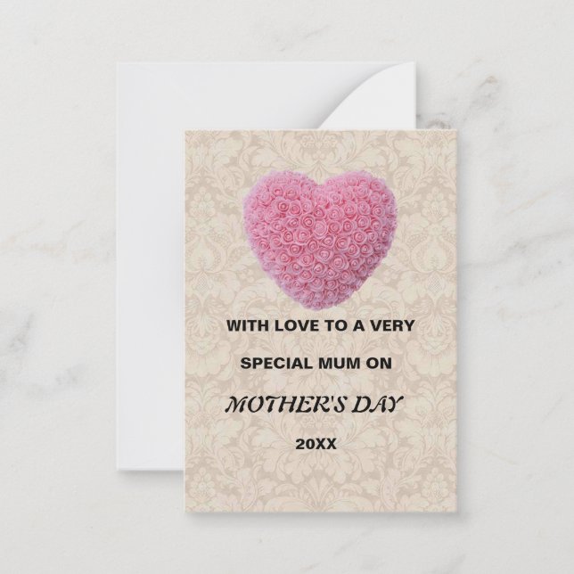 De Notas Cartão do Dia das Mães (Frente)