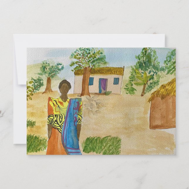 De Notas Cartão "Kyeeya Woman" (Frente)