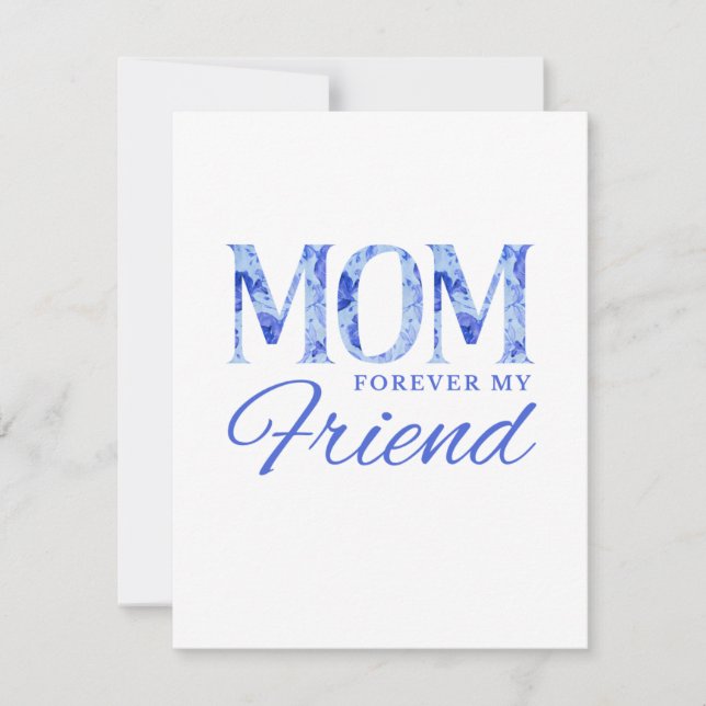 De Notas Cartão Mãe Para Sempre Minha Amiga (Frente)