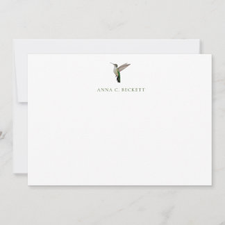 De Notas Cartão Personalizado da Beija-flor-de-anna
