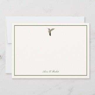 De Notas Cartão Personalizado da Beija-flor-de-anna