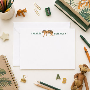 De Notas Cartão Personalizado do Tigre