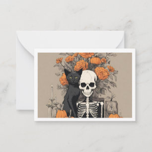De Notas Cartão Simples à Espera do Halloween