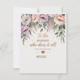 De Notas Cartão Sofisticado do Dia das Mães