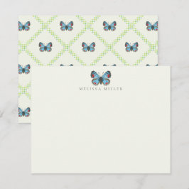 De Notas Cartão Sonoran Blue Butterfly Flat Note