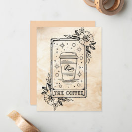 De Notas Cartão Tarot Café